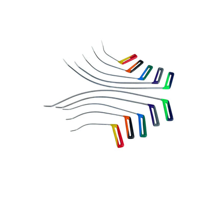 PDR Tools – Batumi Edition | Double-Bend Sharp Tip Rainbow-Shaped Paintless Dent Repair Rod Set InoxPDR
