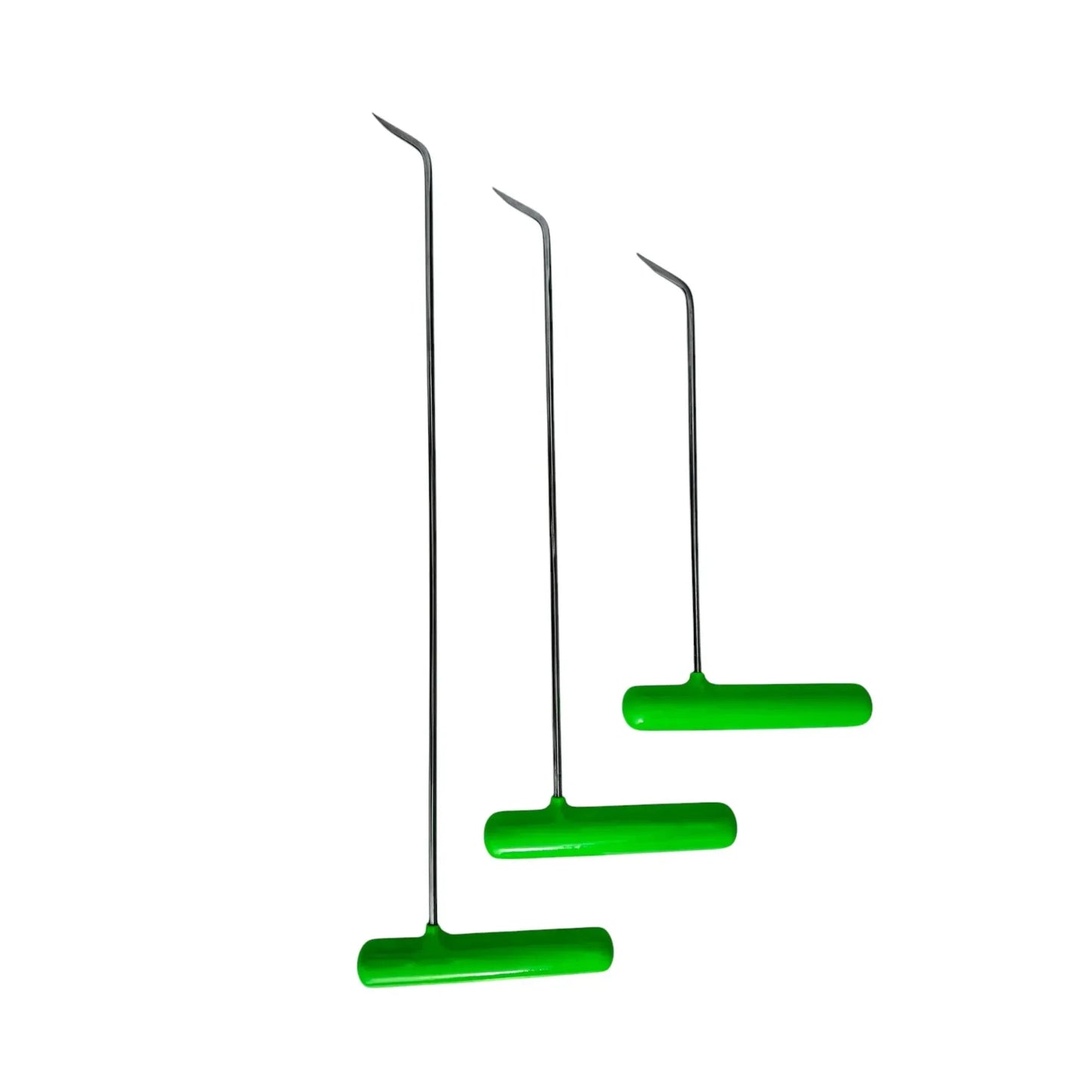 Zyphor Edition 3-Piece Sharp Tip Single Bend Steel PDR Tools – Paintless Dent Repair Rods InoxPDR