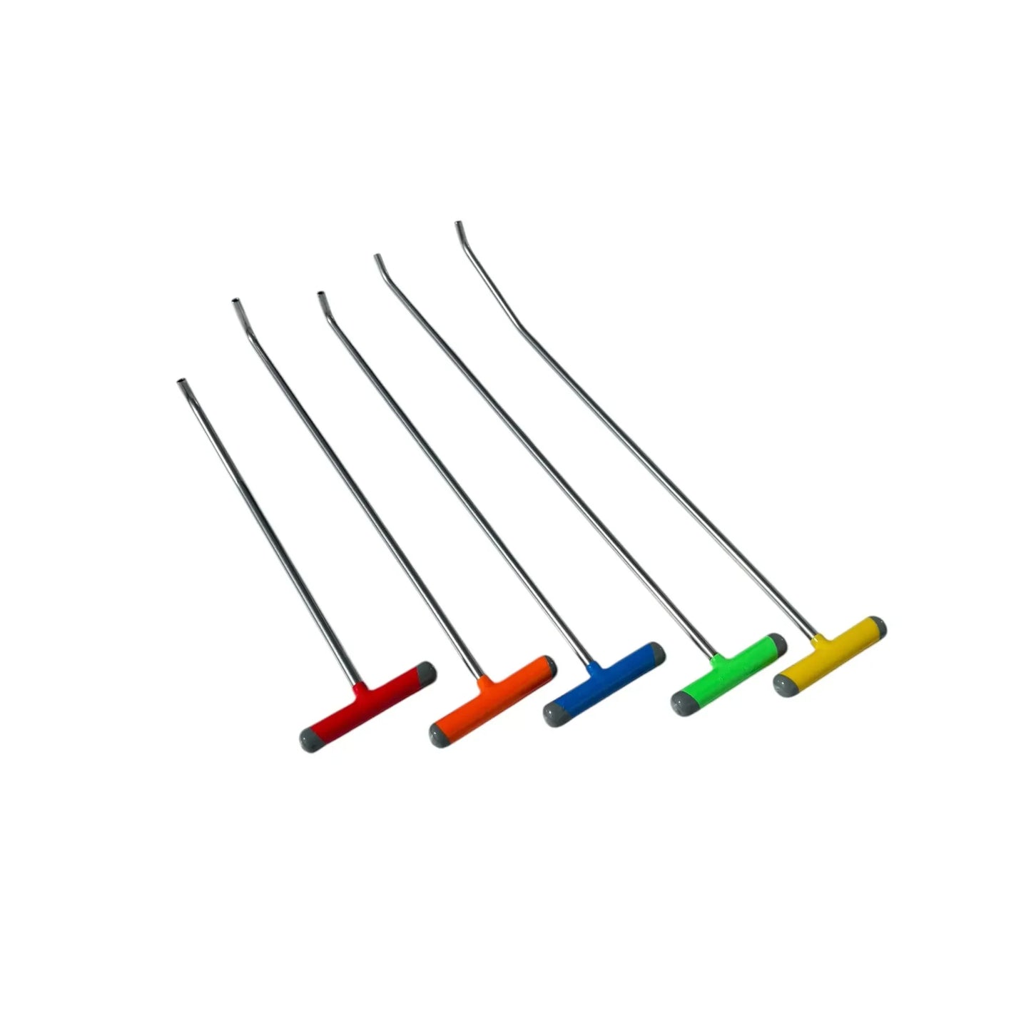 5-Piece White Steel PDR Tools Set with Interchangeable M8 / 5/16 Tips – Paintless Dent Repair Rods - Orvanta Edition InoxPDR