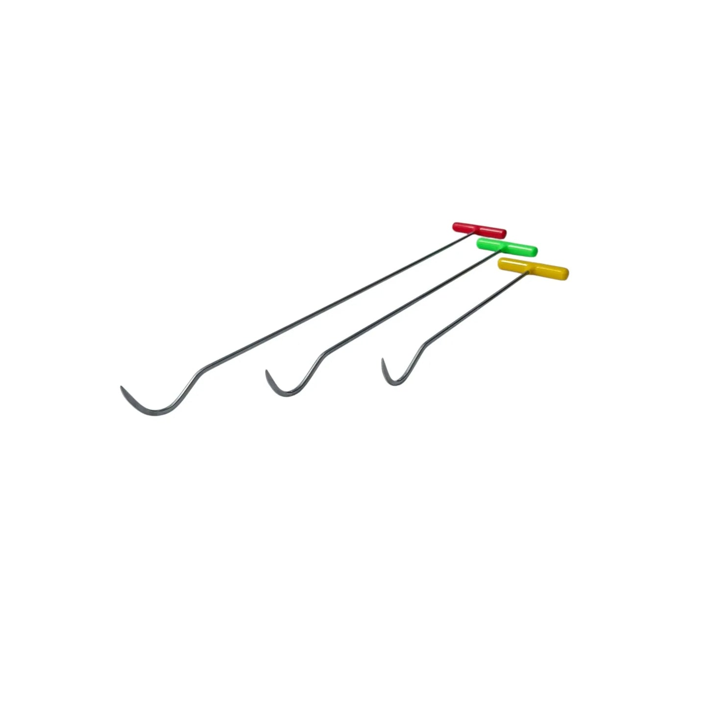 Vexilon Edition 3-Piece C-Bend Sharp Tip Steel PDR Tools – Paintless Dent Repair Rods InoxPDR