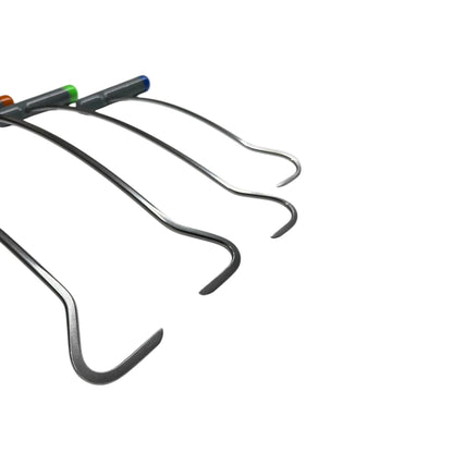 Lurencia Edition 6-Piece Sharp Tip C-Bend Left & Right Steel PDR Tools – Paintless Dent Repair Rods InoxPDR