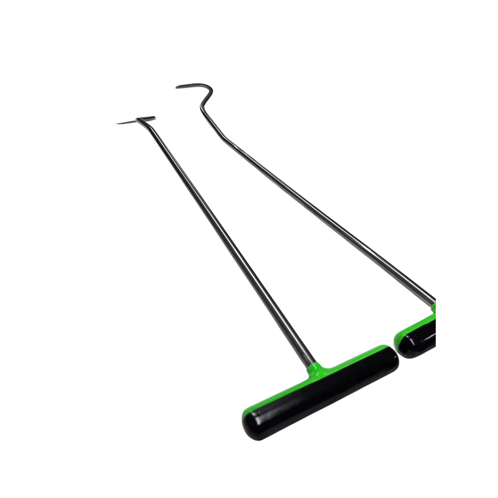 Velmora Edition 2-Piece C-Bend Sharp Tip White Steel PDR Tools – Paintless Dent Repair Rods InoxPDR